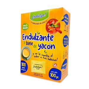 Yacón en Caja, presentación frontal