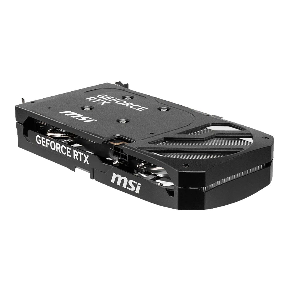Tarjeta de video MSI GeForce RTX 5060 Ti Vista de perfil de la tarjeta de video msi