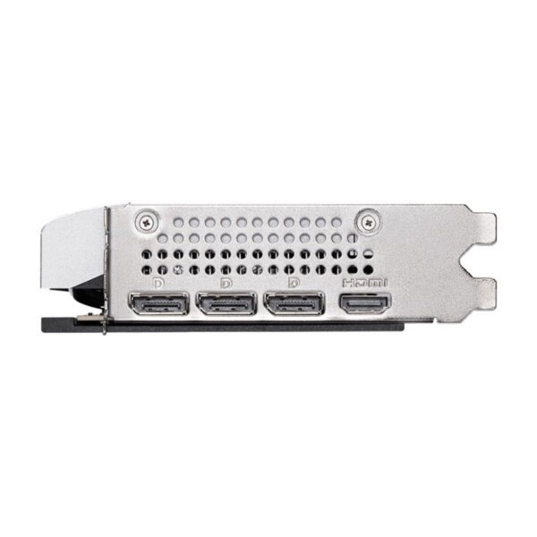 Tarjeta de video MSI GeForce RTX 5060 Ti conectores de pantalla principales.