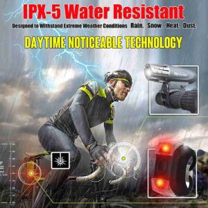 Luces para bicicleta, con resistencia al agua