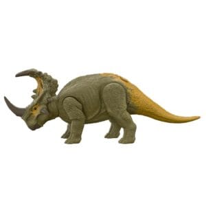 Dinosaurio sinoceratops, de costado